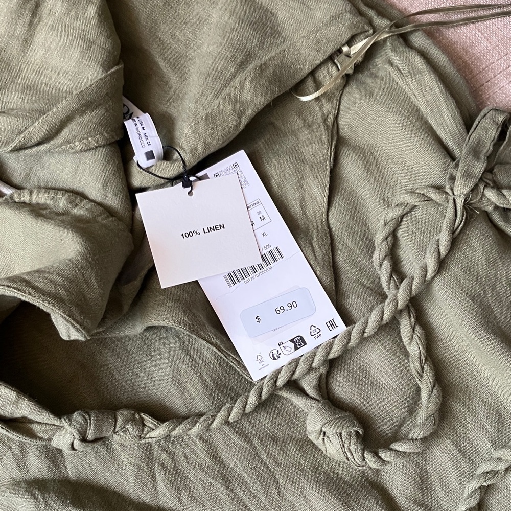 BNWT Zara woven strap Palazzo Jumpsuit Medium - Picture 2 of 2